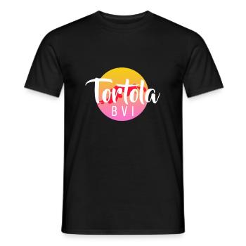Tortola Bvi Vacation Paradise Travel Vacances - T-shirt homme - noir - Devant - AI Model Male 178 light (178cm)