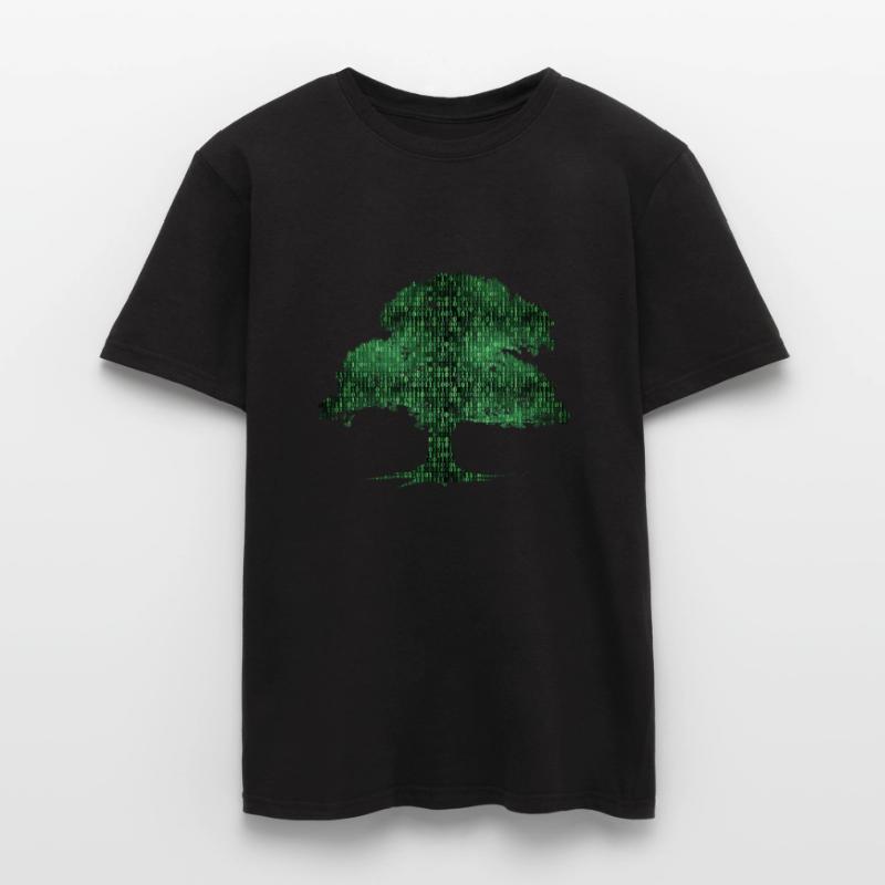 Programmeur de codage d'ordinateur d'arbre binaire T-shirt homme