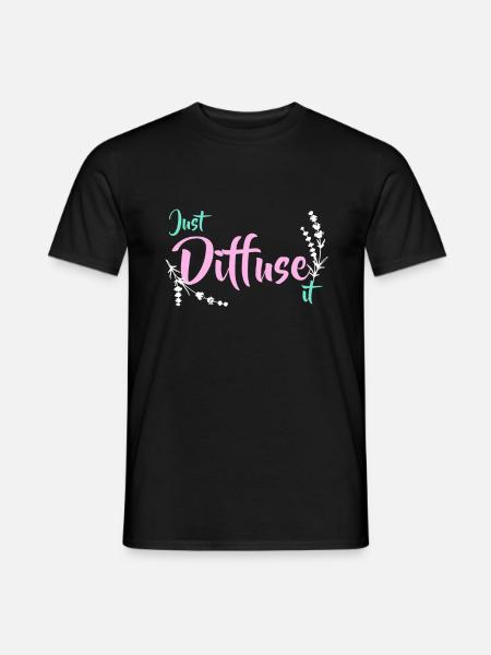 Diffuse es einfach ätherische Öle - Männer T-Shirt - Schwarz