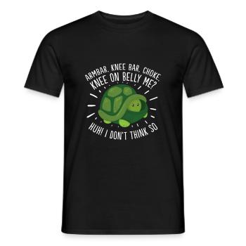 JiuJitsu Bjj Turtle brésilien - Position de défense - T-shirt homme - noir - Devant - AI Model Male 178 light (178cm)