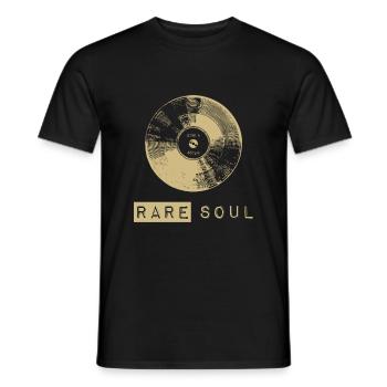Rare Soul Music 7 Inch 45 Rpm Vinyl Dj - Men's T-Shirt - black - Front - AI Model Male 178 light (178cm)