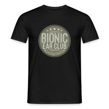 Bionic Ear Electronic Hearing Aid Impairment Deaf - Männer T-Shirt - Schwarz - Vorne - AI Model Male 178 light (178cm)