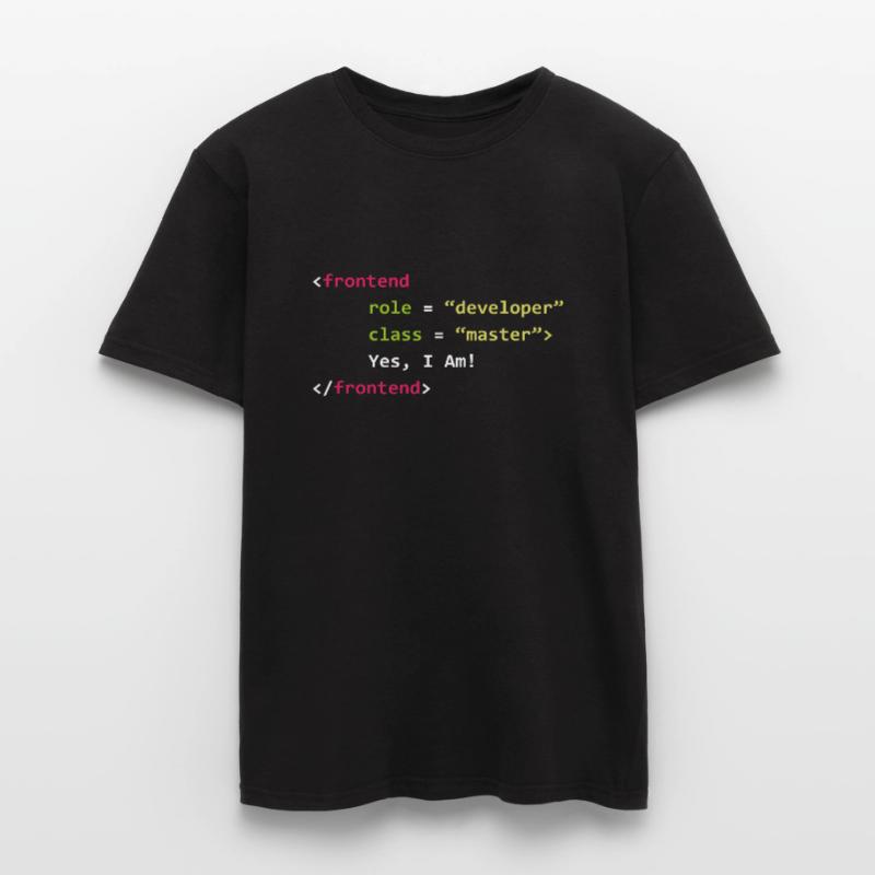 Frontend Developer Funny Gift Coder Programmer Men’s T-shirt