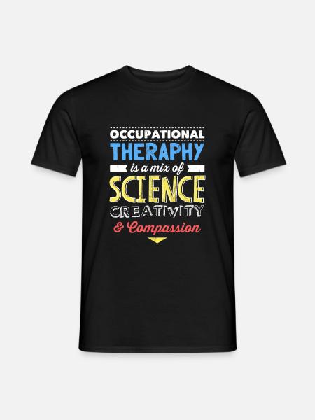 Śmieszna terapeuta zajęciowy Prezenty Nauka - Mænd T-shirt - sort