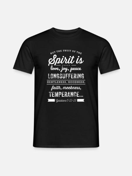 Fruit Of The Spirit Galaten 5: 2223A Print - Heren T-shirt - zwart