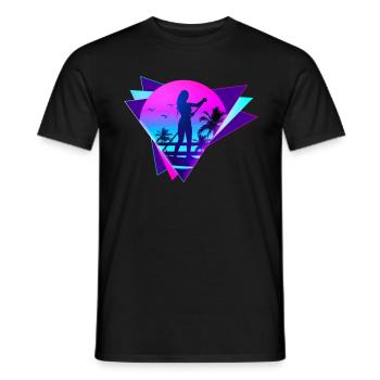 SUP board paddleboarding paddel supboard Stand Up - Männer T-Shirt - Schwarz - Vorne - AI Model Male 178 light (178cm)