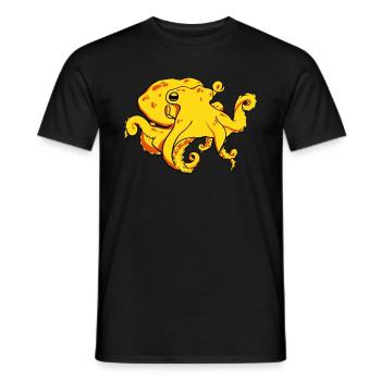 Pieuvre - T-shirt homme - noir - Devant - AI Model Male 178 light (178cm)