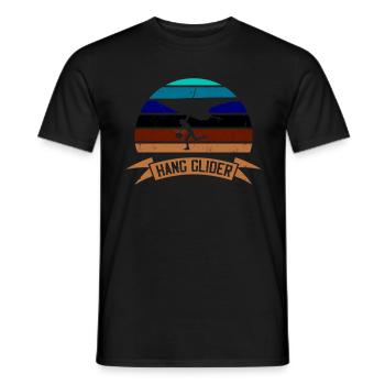 Hanggleiter Drachenflieger Deltasegler - Männer T-Shirt - Schwarz - Vorne - AI Model Male 178 light (178cm)