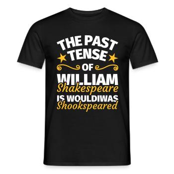 English teacher gift English funny saying - Men's T-Shirt - black - Front - AI Model Male 178 light (178cm)