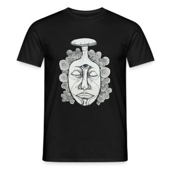Drittes Auge - Männer T-Shirt - Schwarz - Vorne - AI Model Male 178 light (178cm)