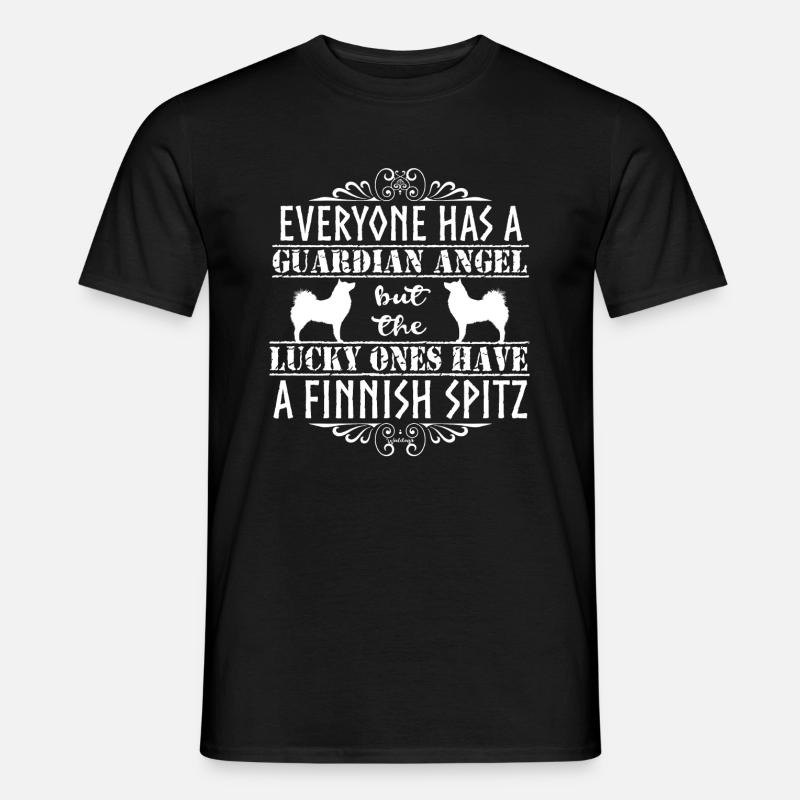 finnishspitzangel - Männer T-Shirt - Schwarz