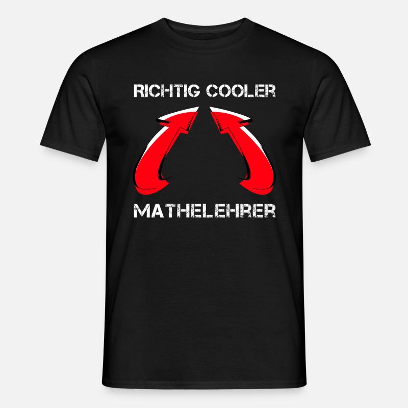 Mathematik Geschenk Nerd Lehrer Mathelehrer Mathe - Männer T-Shirt - Schwarz