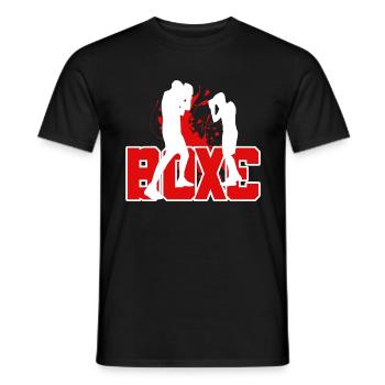 Boxe Boxeur Amateur Cadeau Ami - T-shirt homme - noir - Devant - AI Model Male 178 light (178cm)