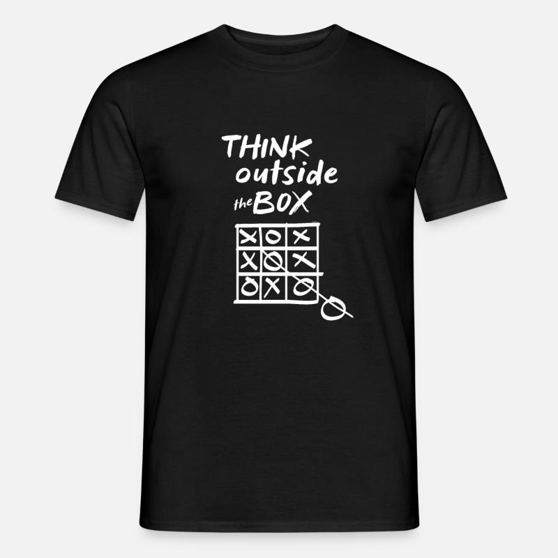 Tic-Tac-Toe-Think Outside The Box - Men's T-shirt - black