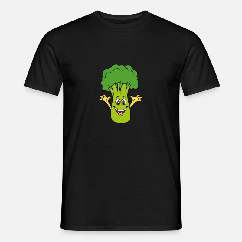 Brokkoli - Männer T-Shirt - Schwarz