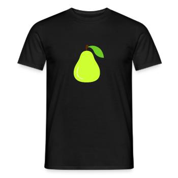 pear - Men's T-Shirt - black - Front - AI Model Male 178 light (178cm)
