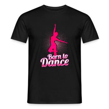Dance - Men's T-Shirt - black - Front - AI Model Male 178 light (178cm)