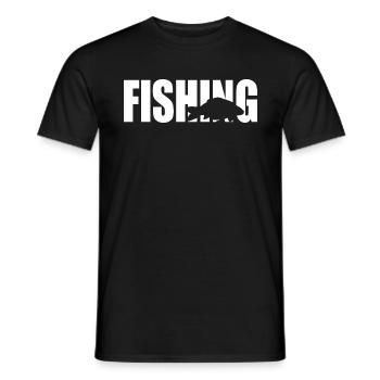 Carp fishing fish passion carpfishing - Men's T-Shirt - black - Front - AI Model Male 178 light (178cm)