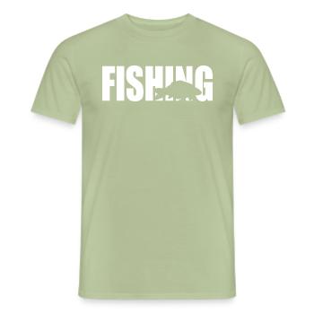 Karpfenangeln Fisch Leidenschaft Karpfenfischen - Männer T-Shirt - Sage - Vorne - AI Model Male 178 light (178cm)