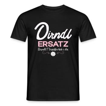Damen Dirndl Ersatz Trachten Ersatz Bluse Kirmes - Männer T-Shirt - Schwarz - Vorne - AI Model Male 178 light (178cm)