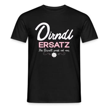 Damen Dirndl Ersatz Trachten Ersatz Bluse Kirmes - Männer T-Shirt - Schwarz - Vorne - AI Model Male 178 light (178cm)