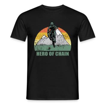 Vélo de montagne Cyclisme Cyclisme Cyclisme - T-shirt homme - noir - Devant - AI Model Male 178 light (178cm)