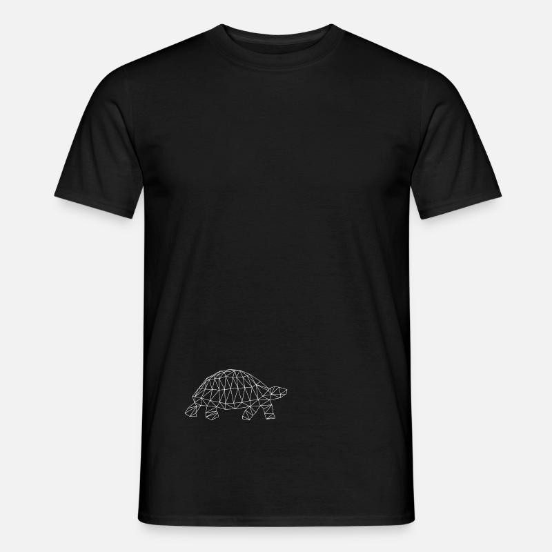 nerdy Schildkröte geometrisch - Männer T-Shirt - Schwarz