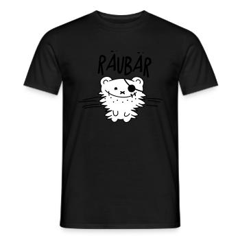 Räuber - Männer T-Shirt - Schwarz - Vorne - AI Model Male 178 light (178cm)