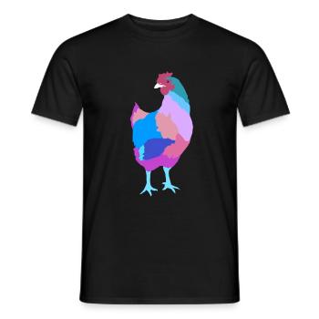 Poulet - T-shirt homme - noir - Devant - AI Model Male 178 light (178cm)