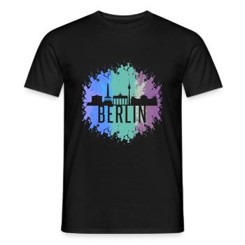 Berlin - T-shirt homme - noir - Devant - AI Model Male 178 light (178cm)