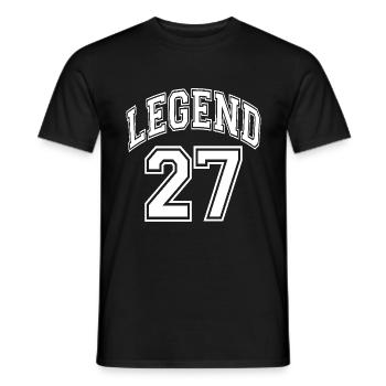 Légende 27 - T-shirt homme - noir - Devant - AI Model Male 178 light (178cm)