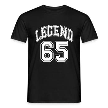 Legend 65 - Men's T-Shirt - black - Front - AI Model Male 178 light (178cm)