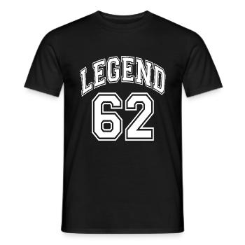 Legend 62 - Men's T-Shirt - black - Front - AI Model Male 178 light (178cm)