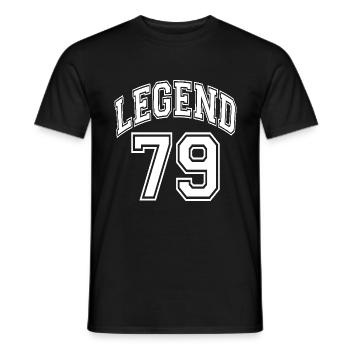 Legend 79 - Männer T-Shirt - Schwarz - Vorne - AI Model Male 178 light (178cm)