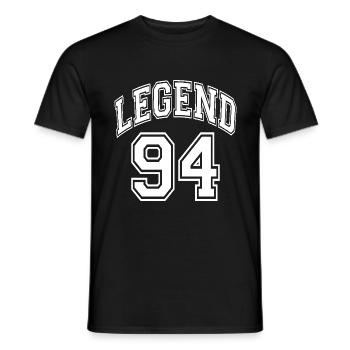 Legend 94 - Men's T-Shirt - black - Front - AI Model Male 178 light (178cm)
