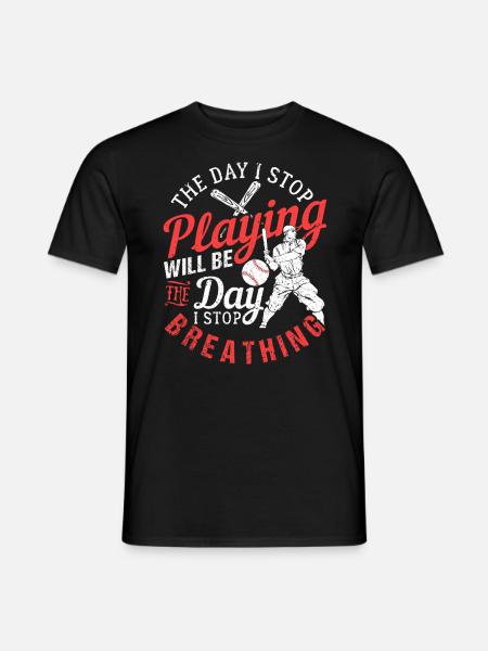 baseball - Men's T-Shirt - black