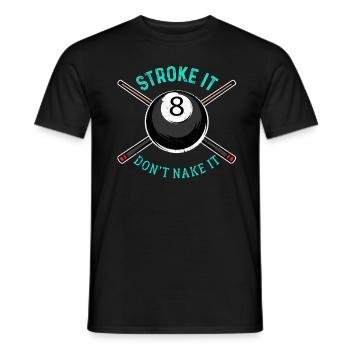 billard - T-shirt homme - noir - Devant - AI Model Male 178 light (178cm)