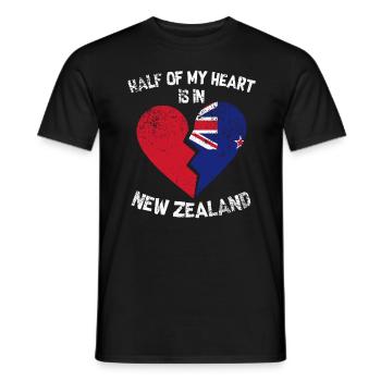 nouvelle-Zélande - T-shirt homme - noir - Devant - AI Model Male 178 light (178cm)