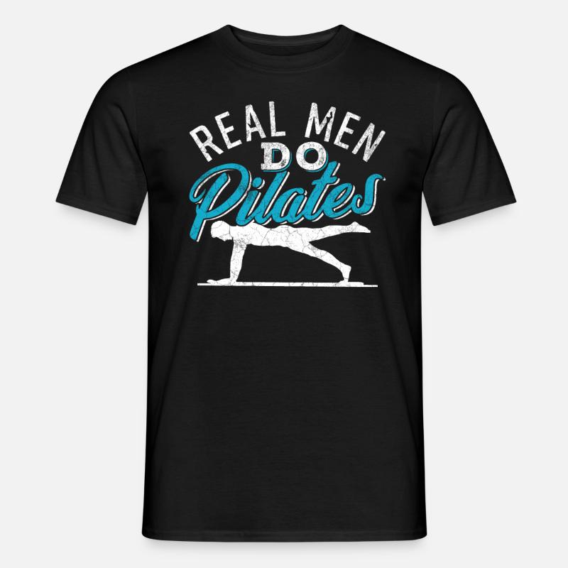 Pilates - Männer T-Shirt - Schwarz