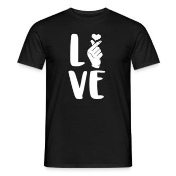 K- Pop Love - Chemise Cool Kpop - T-shirt homme - noir - Devant - AI Model Male 178 light (178cm)