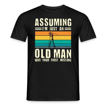 Chemise Old Man Golf Club - T-shirt homme - noir - Devant - AI Model Male 178 light (178cm)