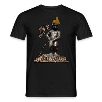 Pee nut wie ein Boss manneken pis lustiges Meme - Männer T-Shirt - Schwarz - Vorne - AI Model Male 178 light (178cm)