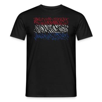 Pays-Bas - T-shirt homme - noir - Devant - AI Model Male 178 light (178cm)