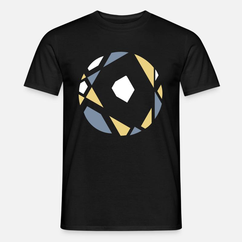 abstrakte Sphäre - Männer T-Shirt - Schwarz