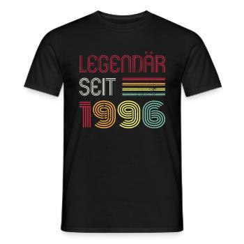 Legendär Seit 1996 Jahr Retro 96er Jahrgang - Männer T-Shirt - Schwarz - Vorne - AI Model Male 178 light (178cm)