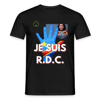 ICH BIN DRC - Männer T-Shirt - Schwarz - Vorne - AI Model Male 178 light (178cm)