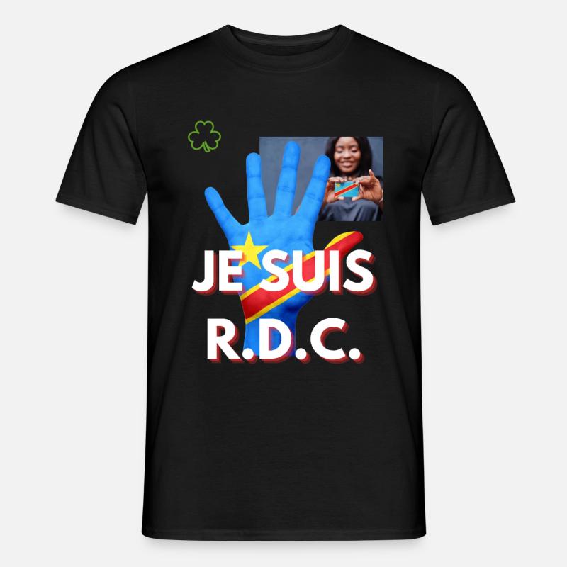 ICH BIN DRC - Männer T-Shirt - Schwarz