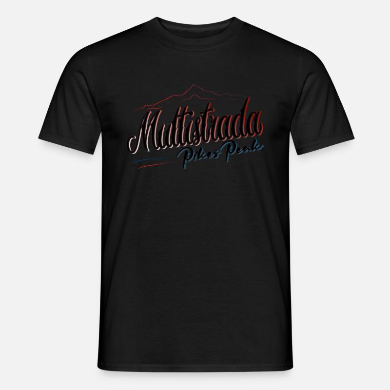 DUC Multistrada Pikes Peak - Männer T-Shirt - Schwarz