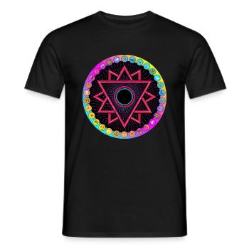 LSD Acid Wheel - Men's T-Shirt - black - Front - AI Model Male 178 light (178cm)