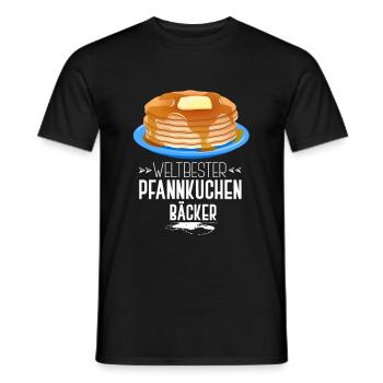 Pancake Baker - Men's T-Shirt - black - Front - AI Model Male 178 light (178cm)